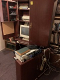Computer Desk/cabinet And Contents