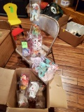 Lot Of Ty Beanie Babies And Cases