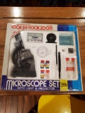 Microscope Set With Light & Projector