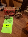 Vintage Cast Iron Toy Tractor