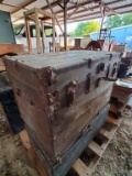 3 Old Trunks- 1 Metal, 2 Wooden- Good Condition