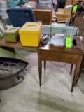 Sears Kenmore Sewing Machine, Sewing Cabinet, & Sewing Boxes