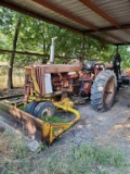 Model F806 International Tractor With Bush Hog Bh950 Backhoe And Box Blade