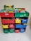 Kids' Toy Storage Organizer With 12 Plastic Bins Full Of School Supplies