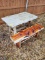 Cedar Table And Bench