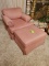Pink Chair & Ottoman