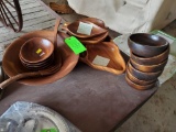 Wooden Salad Bowl & Misc.