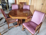 Dining Table With 4 Rolling Chairs