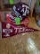 A&M Helmet Signed By Gene Stallings & 2 Other Signatures & Flag Banner