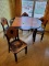 Grape Kitchen Table w/ Drop Leaves, & 4 Chairs- 1920's Missouri