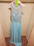 Aqua Prom Dress Size 9