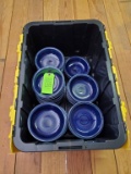 Tote Of Fiestaware Blue Bowls