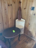End Table, Corner Shelf, & Wooden Paddle