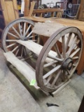 Wagon Wheel Bench