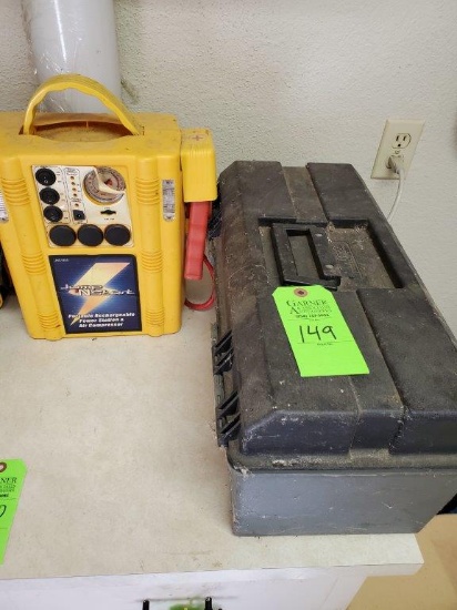 Jump-N-Start & Tool Box & Contents