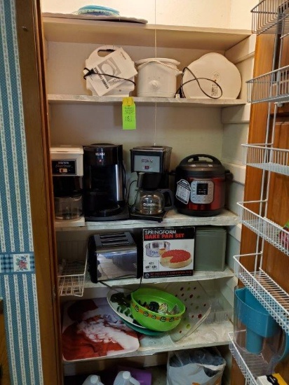 Contents of Pantry - Several Small Kitchen Appliances