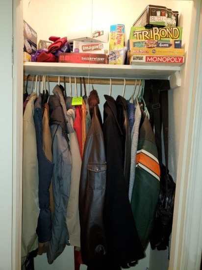 Contents of Closet Coats L-2XL