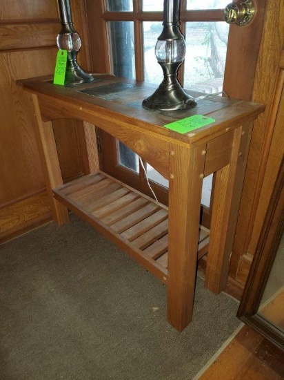 Sofa Table with Tile Top