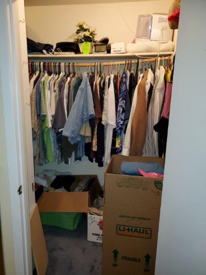 Contents of Closet - in Master Bedroom