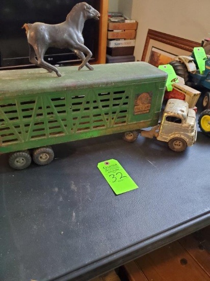 Structo Toys Vintage Metal Truck & Trailer