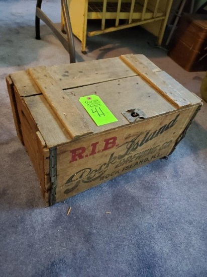Wooden Crate And Contents