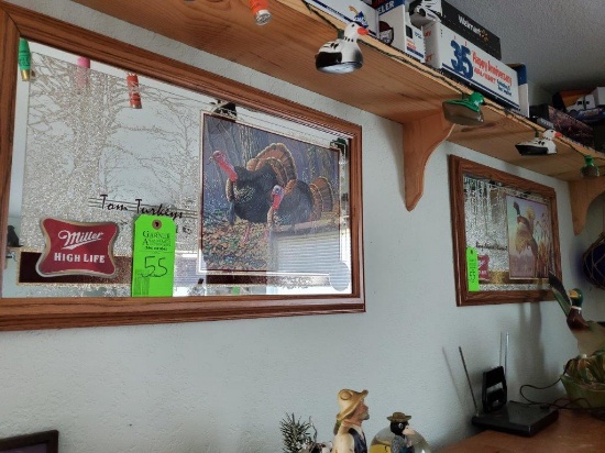2 Miller High Life Mirrors