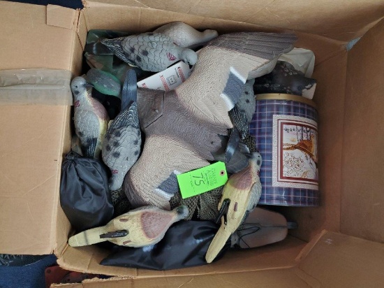 Box of Decoys & Misc.