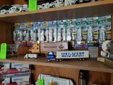 Contents of Shelf - Walmart Truck Pez Dispensers & Walmart Trucks