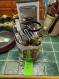 Tin of Kitchen Utensils