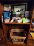 Contents of 2 Shelves - Decorative Shoes & Basket