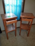 2 Tall End Tables