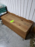 Wood Cabinet Storage Bench