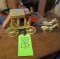 1950s Tin Litho Stagecoach with Horses Toy by Northwestern Stage Lines