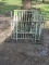 Old Baby Bed Frame & Wrought Iron Fence Panel