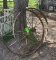 2 Antique Wagon Wheel Metal 42