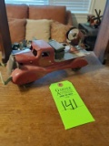 Vintage Pressed Metal Toy Truck with Spot Light in the Bed