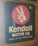 Kendall Motor Oil Pour in the Protection Metal Sign in Frame