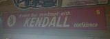 Protect your Investment with Kendall Motor Oil Tin Sign
