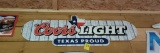 Coors Light Texas Proud Tin Sign