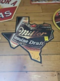2 Miller Genuine Draft Tin Signs