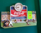 Vintage Coca-Cola Baseball Stadium Score Board Clock