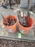 2 Buckets with Misc. Old Tools