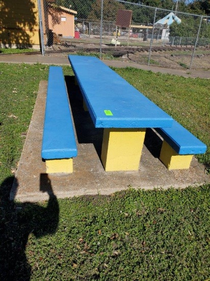 12' Cement Picnic Table