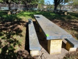 3- 12' Cement Picnic Tables