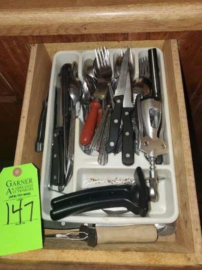 Contents of Bottom Drawers, Cabinets