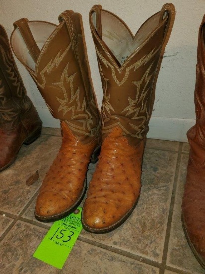 Full Quill Ostrich Tony Lama Size 10 1/2