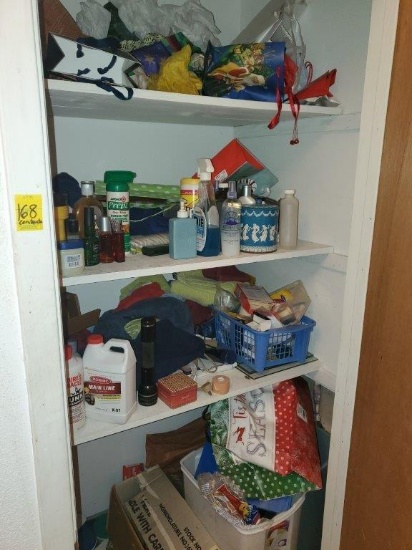 Contents of Bathroom Closet