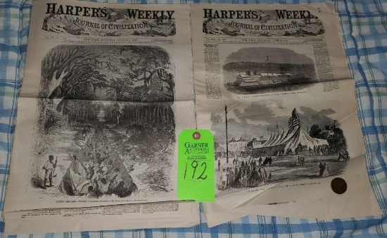 Harpers Weekly Journal of Civilization 1862 & 1863