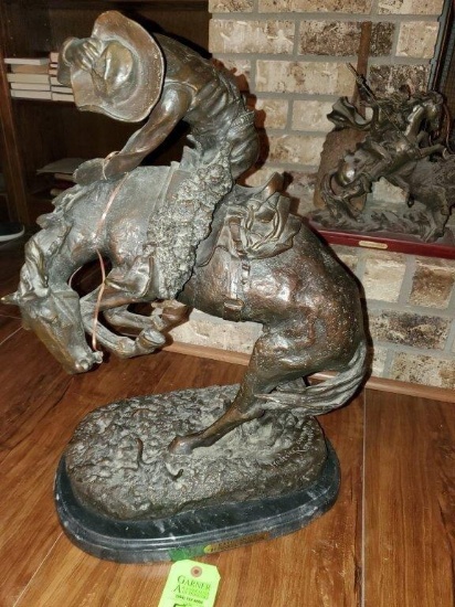 Rattlesnake Remington Replica Bronze Statue