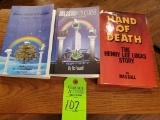 2 Books by Vic Feazell (Signed to Truman Simons) & Hand of Death Book (Hand Written note from Henry